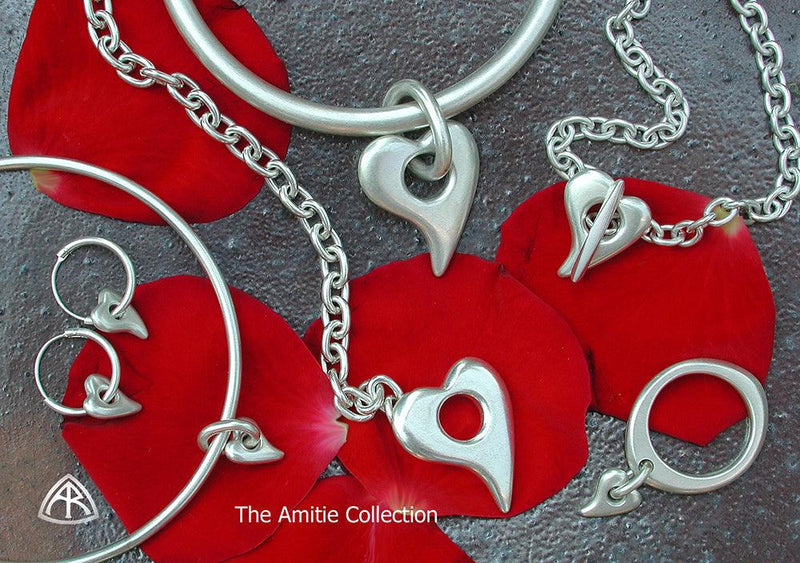 Annika Rutlin solid silver jewellery collection hole in heart design