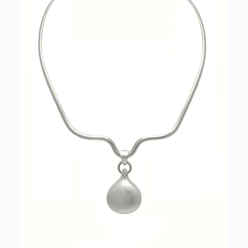 MN51 Monsoon Large Reversible Pendant on V - Shaped Torc - Annika Rutlin