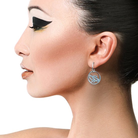 Year of the Snake hoop earrings YRS - E10 - Annika Rutlin