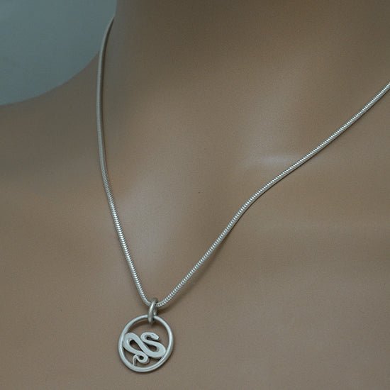 Year of the Snake silver pendant on snake chain YRS - NS2 - Annika Rutlin