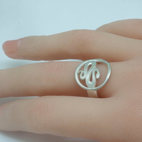Year of the Snake Silver ring YRS - RG8 - Annika Rutlin