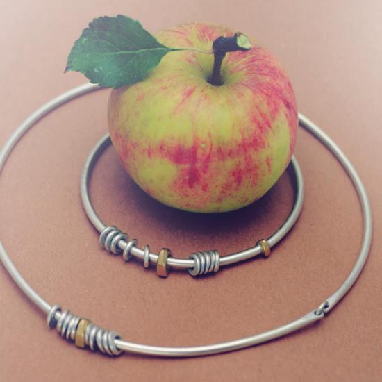 Idun 3 part torc necklace IN70GL - Annika Rutlin