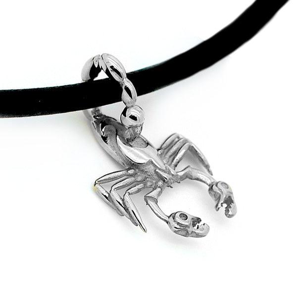 Wild World Scorpion pendant on leather chain SCP3 - Annika Rutlin