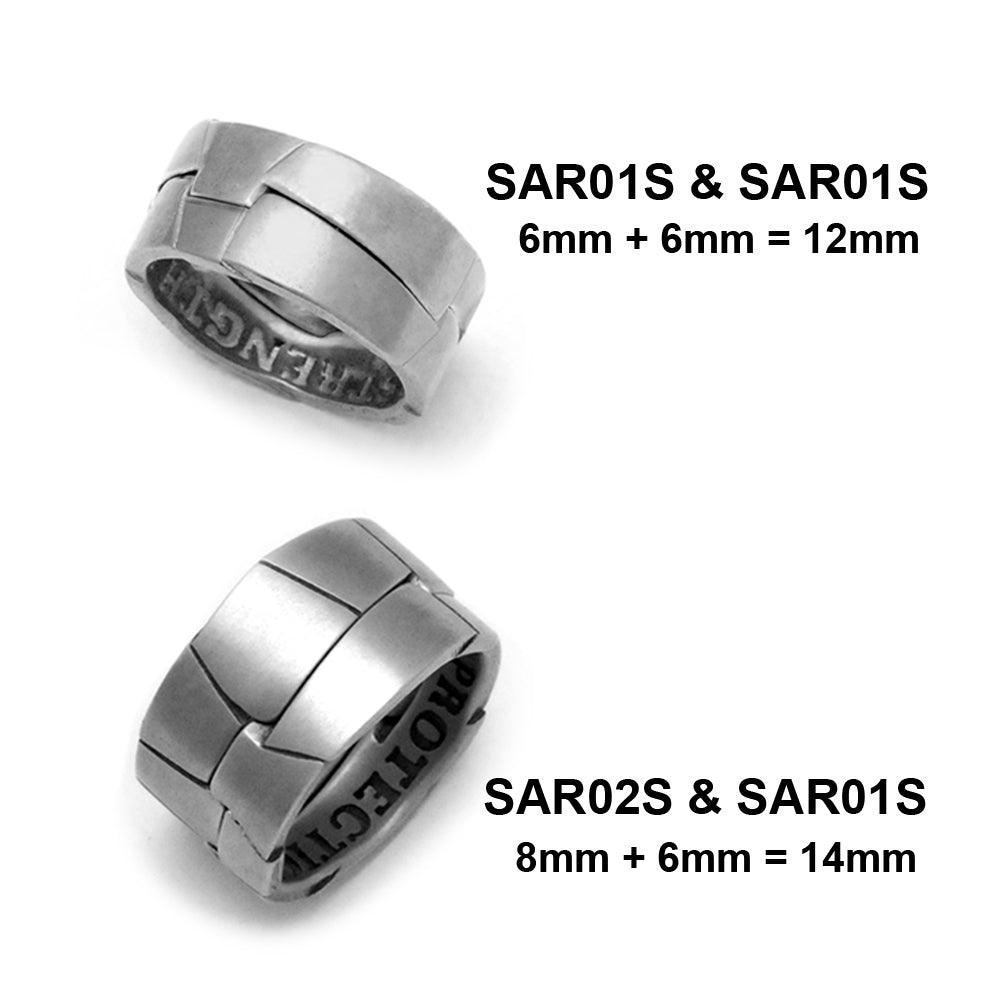 Saracen collection interlocking ring SAR01S - Annika Rutlin