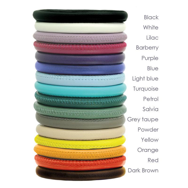 Annika Rutlin high quality nappa soft leather & silver bracelet with Tbar fastening Goddess Tara WTB66 - Annika Rutlin