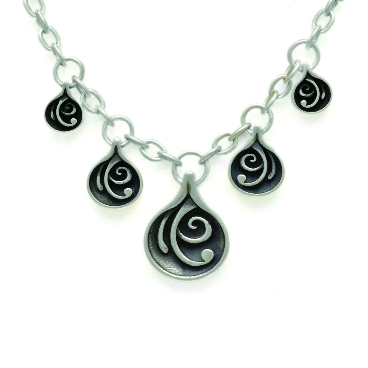 MN53 Monsoon Five Drop Reversible Trace Chain Necklace - Annika Rutlin