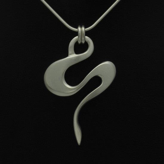 SilverTide large swirl pendant on snake chain TN42S - Annika Rutlin