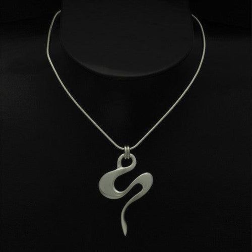 SilverTide large swirl pendant on snake chain TN42S - Annika Rutlin