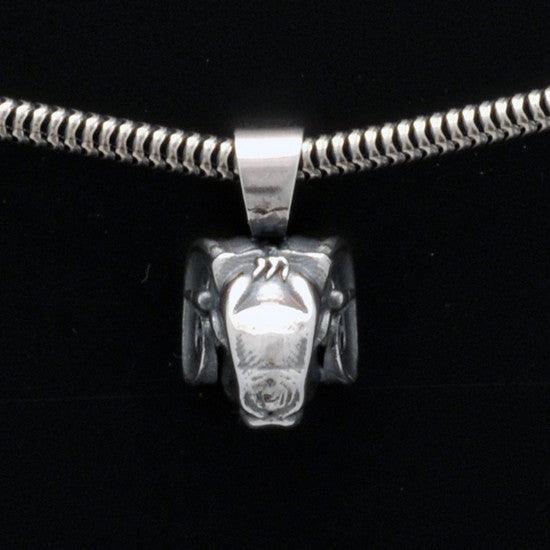 Talisman silver Aries horoscope pendant on snake chain - Annika Rutlin