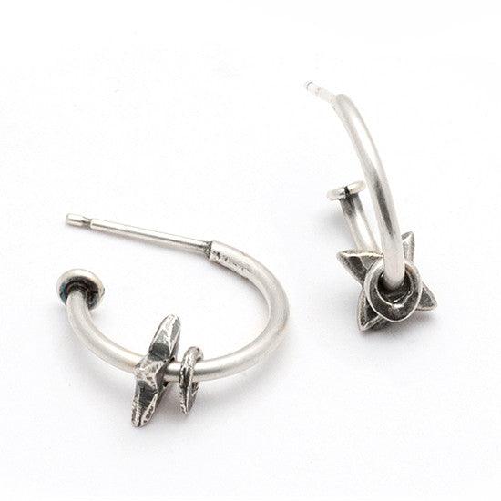 Raven 3/4 hoop earrings RE22 - Annika Rutlin