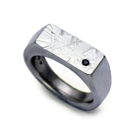 Ixion black diamond ring XR07BD - Annika Rutlin