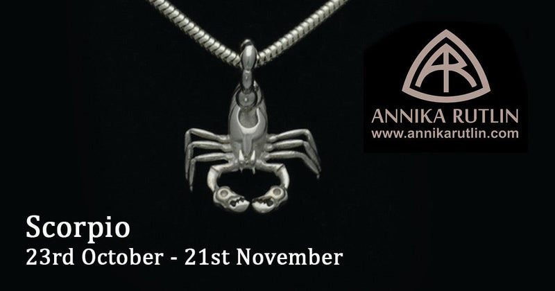 Annika Rutlin designer silver scorpion jewelry Scorpio star sign blog