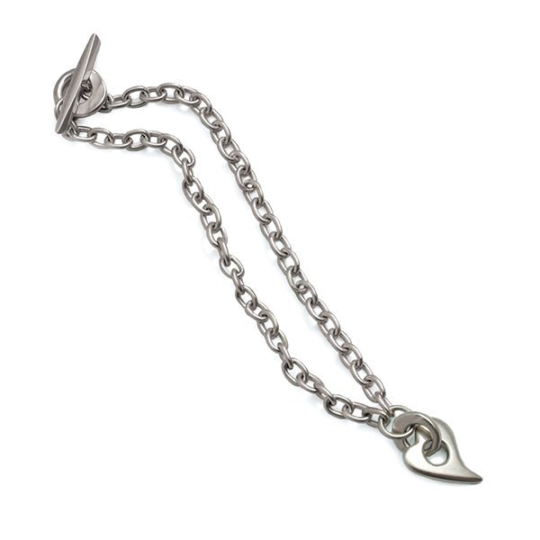 Amitie Silver Heart on Chain Necklace ANH57