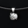 Annika Rutlin starsign Cancer crab small silver pendant on leather necklace