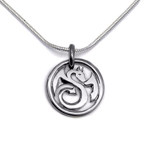 Year of the Dragon pendant on snake chain YDR-NS2 - Annika Rutlin