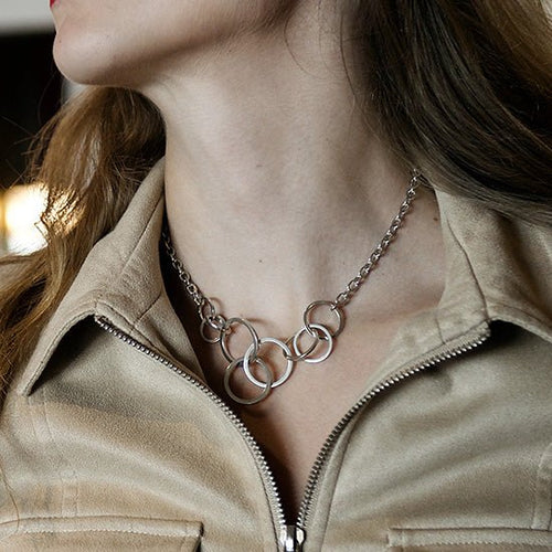 United necklace on trace chain UN46C - Annika Rutlin