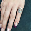 Annika Rutlin jewellery solid silver tiger ring on models hand