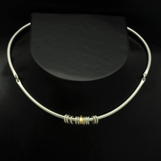 Idun 3 part torc necklace IN70GL - Annika Rutlin