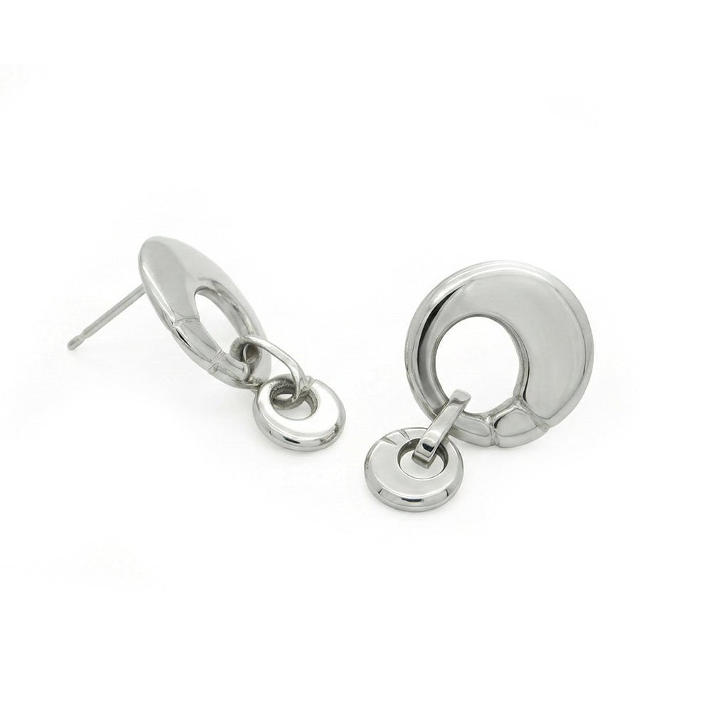 Solstice Circle Double Drop Dangly Earrings OE24 - Annika Rutlin