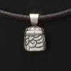 Annika Rutlin solid silver horoscope jewellery Gemini pendant back view