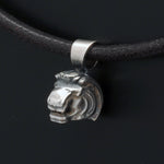 Annika RutlinLeo lion head lucky silver pendant
