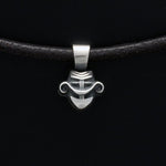 Talisman silver Sagittarius horoscope pendant on leather necklace - Annika Rutlin