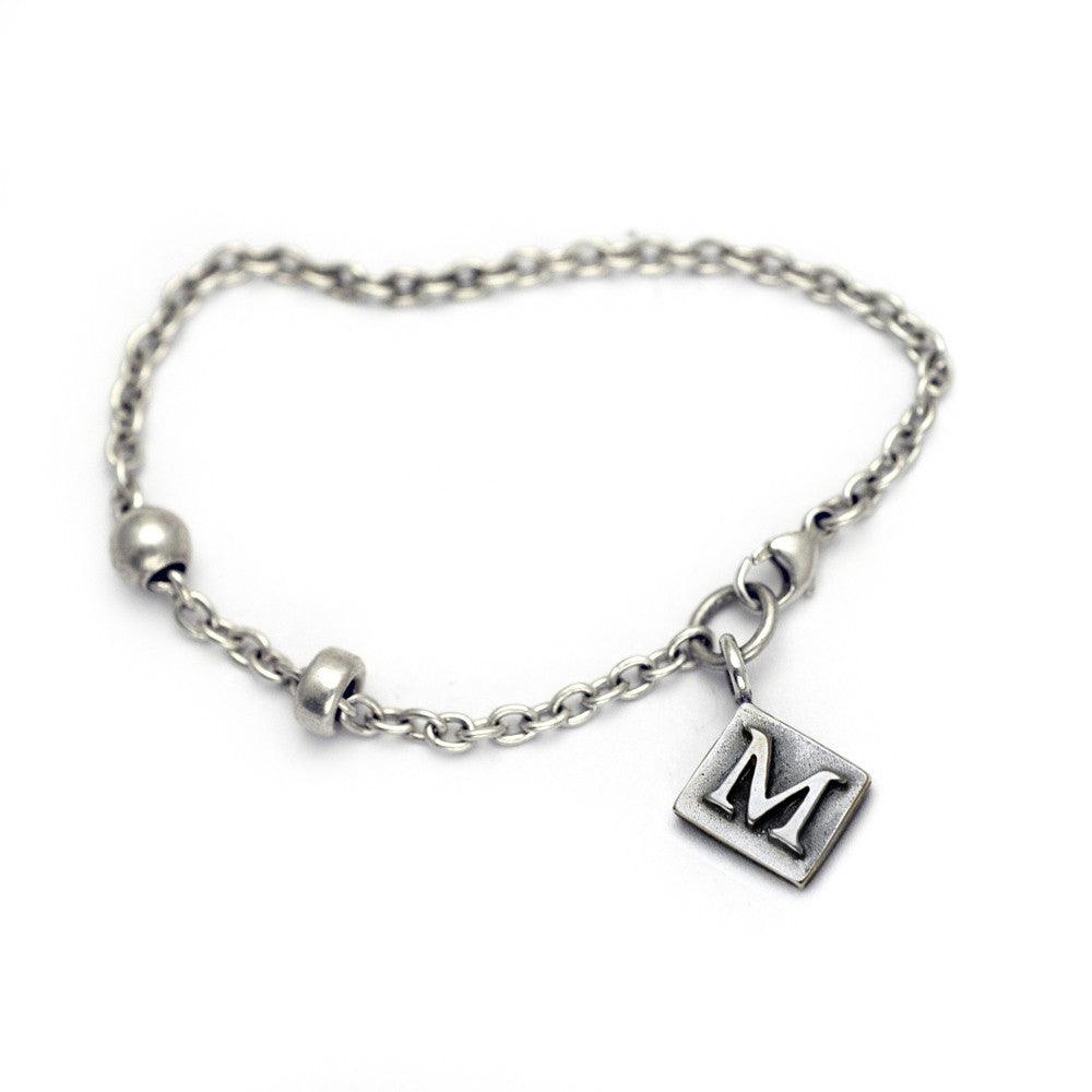 Alphabet Single Charm Letter Bracelet ALB - Annika Rutlin