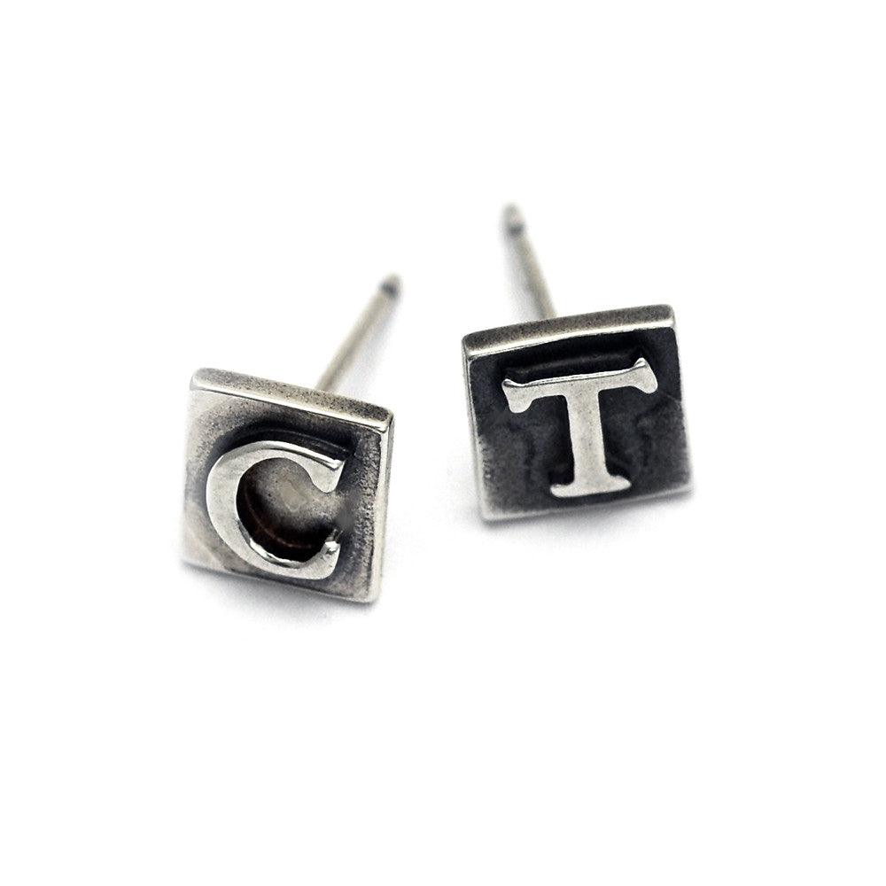 Alphabet stud earrings ALSE - Annika Rutlin