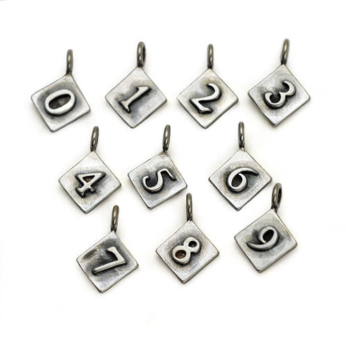 Alphabet Single Charm Number Necklace ANN - Annika Rutlin
