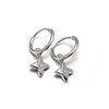 Annika Rutlin 1.5mm diamond set hoop star sleeper earrings