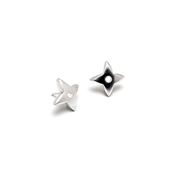 Annika Rutlin cute tiny star stud earrings in sterling silver