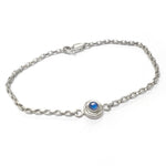 Kindred gemstone set swirl chain bracelet KB60 - Annika Rutlin