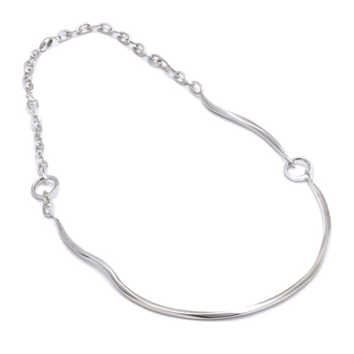 solid silver torc chain necklace by jewellery designer Annika Rutlin WTN52C