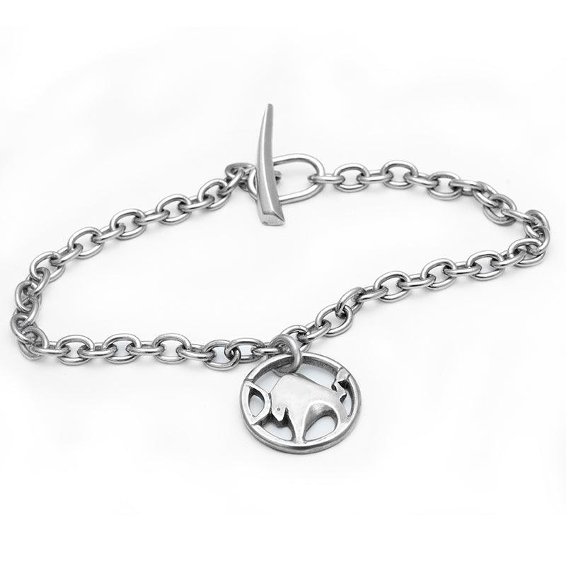 Taurus or Year of Ox solid silver jewellery chain bracelet by Annika Rutlin Designs