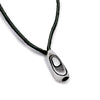 Annika-Rutlin-unusual-long-bead-sterling-silver-mens-jewellery-pendant-on-suede