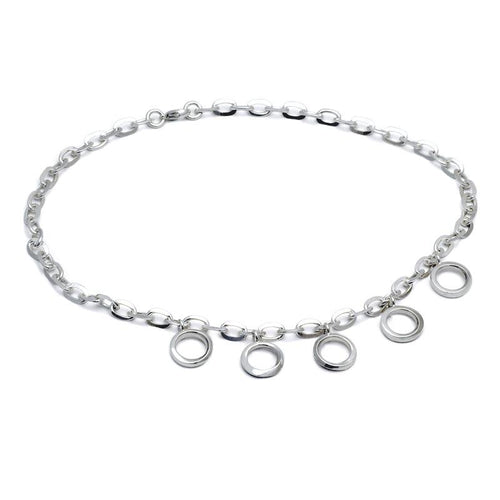 circles of harmony and protection solid silver Annika Rutlin necklace