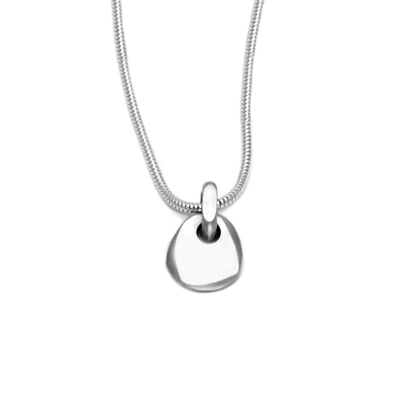 Cairn small pebble pendant on snake chain CAS40 - Annika Rutlin
