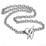 Annika Rutlin heavy chain heart necklace sterling silver