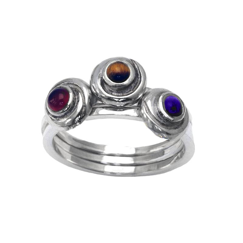 Kindred gemstone stacking ring KR02 - Annika Rutlin