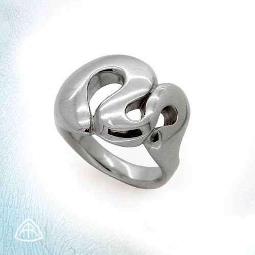 Annika Rutlin large curvy solid silver ring