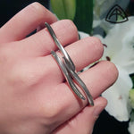 Annika Rutlin unusual interlocking silverfinger crossing rings