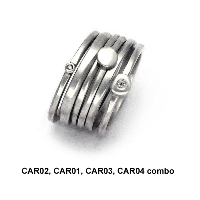 Cairn collection starter stacking set of 3 rings CAR01 - Annika Rutlin