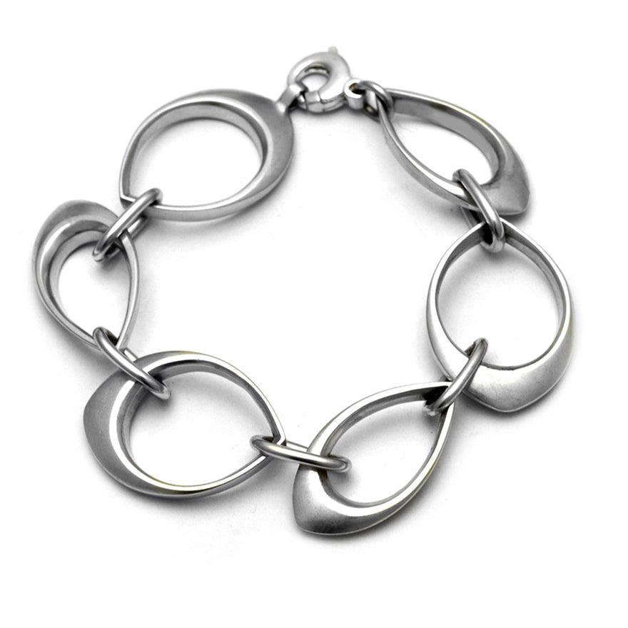 Idun alternating sized loop link bracelet IDB89PL - Annika Rutlin