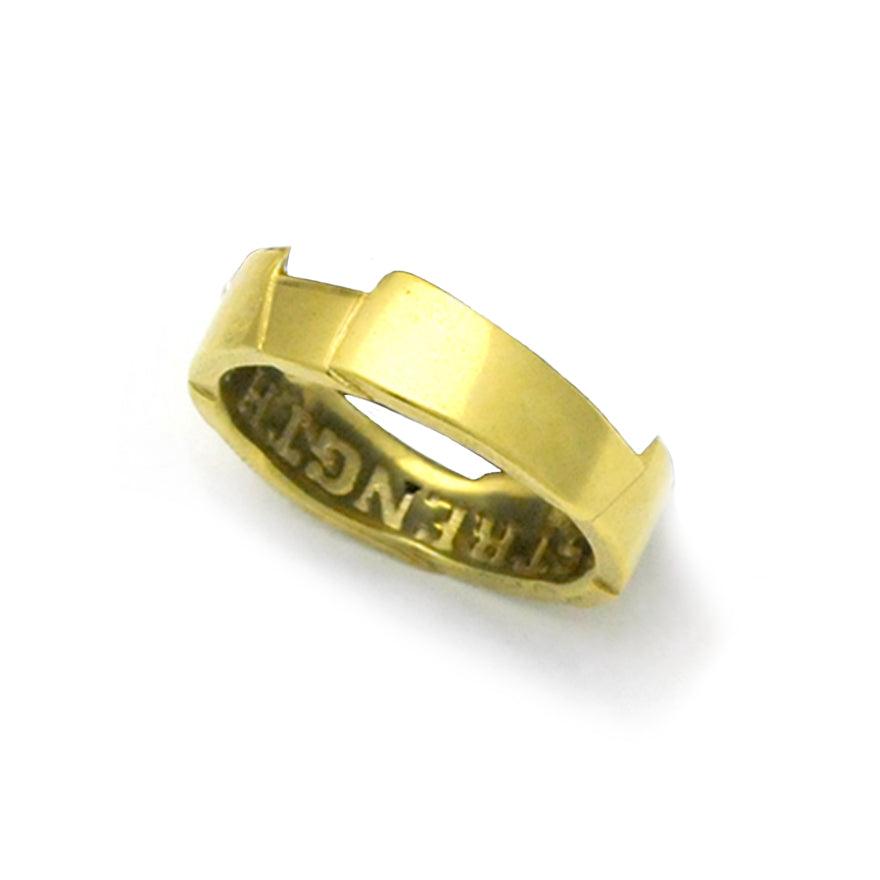 Saracen collection gold vermeil interlocking ring SAR01G - Annika Rutlin