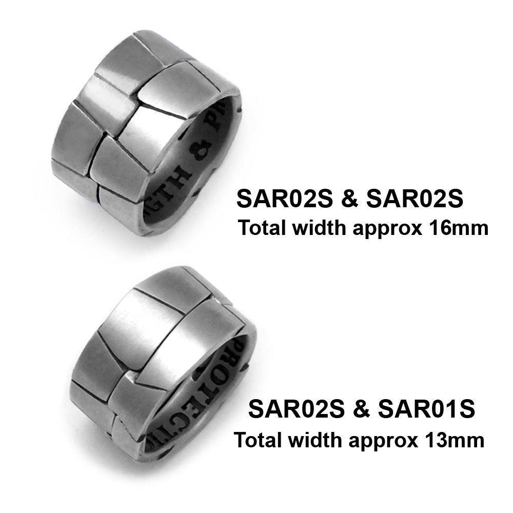 Saracen collection wide interlocking ring SAR02S - Annika Rutlin