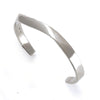 6mm wide carved solid silver cuff bangle by Annika Rutlin. Beautiful stand alone piece or stacked