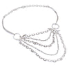 Annika Rutlin silver multi chain designer jewellery necklace