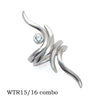 Annika Rutlin designer Eagle pose inspired interlocking silver sapphire rings