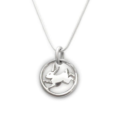 Year of the Rabbit pendant on snake chain YRA-NS2 - Annika Rutlin