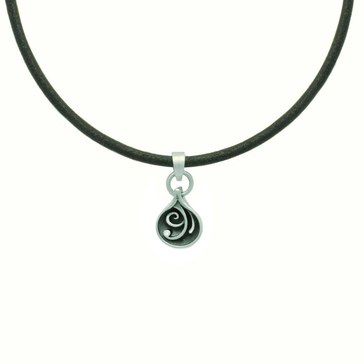 MN43 Monsoon Small Reversible Pendant on Leather - Annika Rutlin